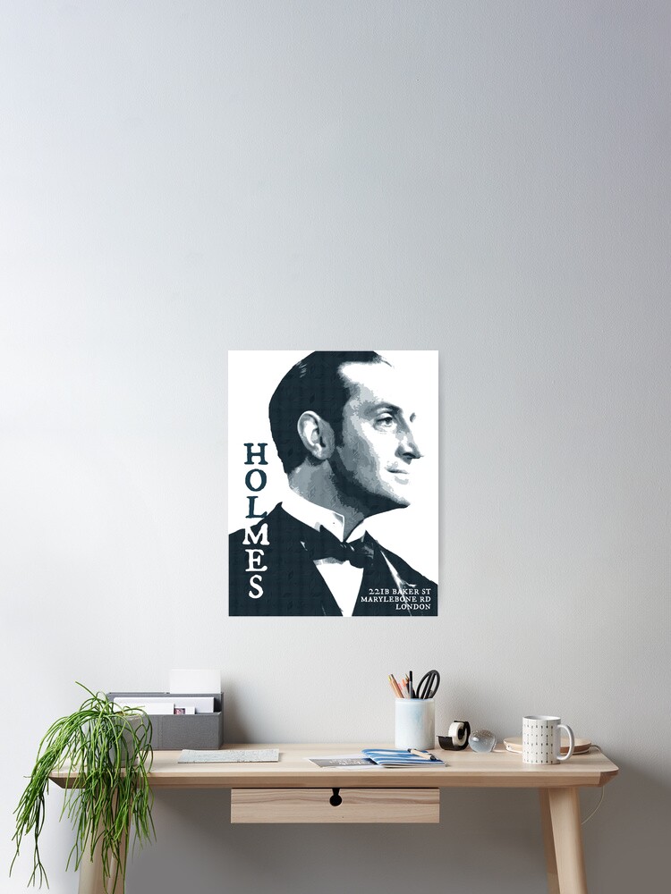 Thumbnail 2 of 3, Poster, Sherlock Holmes Basil Rathbone London Stamp designed and sold by imageren.