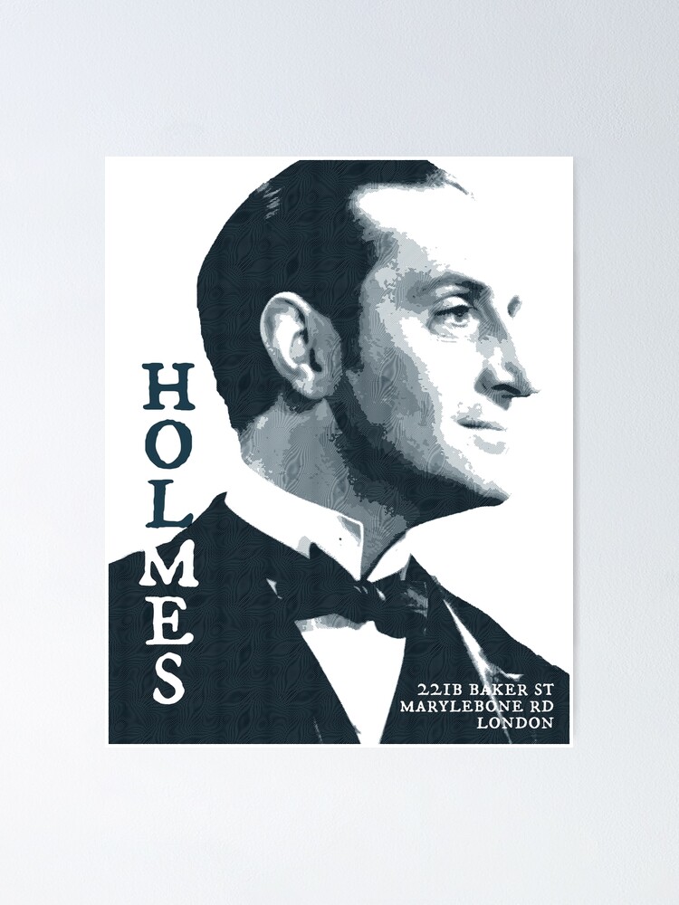 Thumbnail 1 of 3, Poster, Sherlock Holmes Basil Rathbone London Stamp designed and sold by imageren.