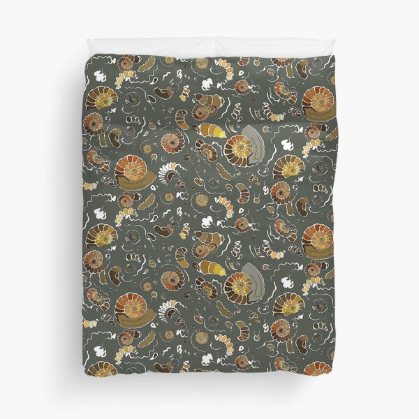 Fossilised Ammonites Duvet Cover