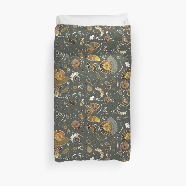 Fossilised Ammonites Duvet Cover
