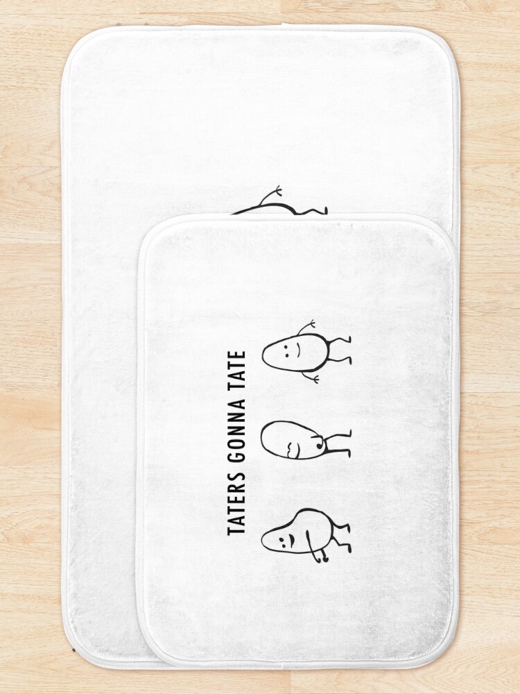 Thumbnail 5 of 6, Bath Mat, Taters designed and sold by theswansblog.