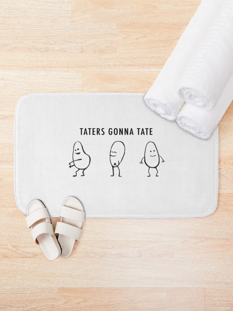 Thumbnail 2 of 6, Bath Mat, Taters designed and sold by theswansblog.