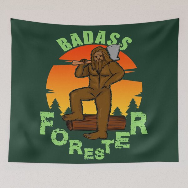 Item preview, Badass forester - cool bigfoot designed and sold by SidTastic .