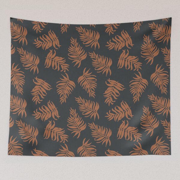 Item preview, Desert Palms in blue designed and sold by CreatEVEdesign.