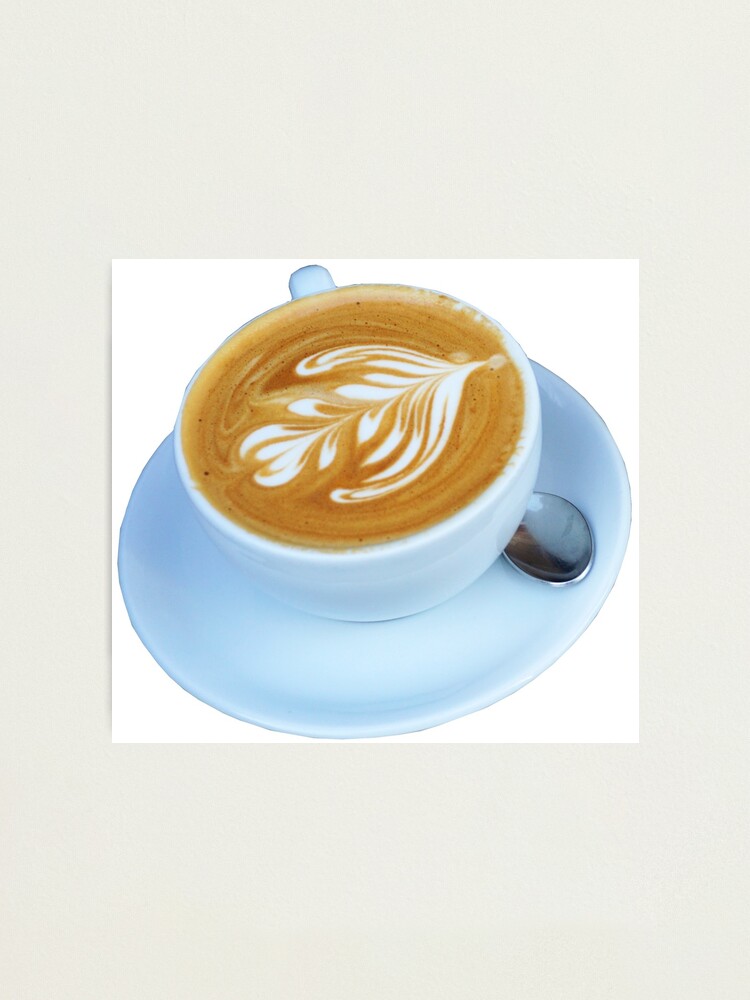 Blue Coffee Cup Latte | Fine Art Print