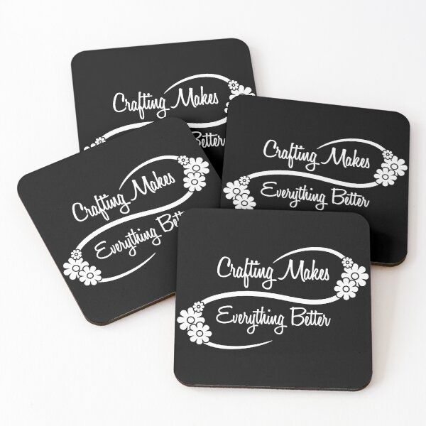 Item preview, Crafting makes Everything Better | Black background designed and sold by Qestar.