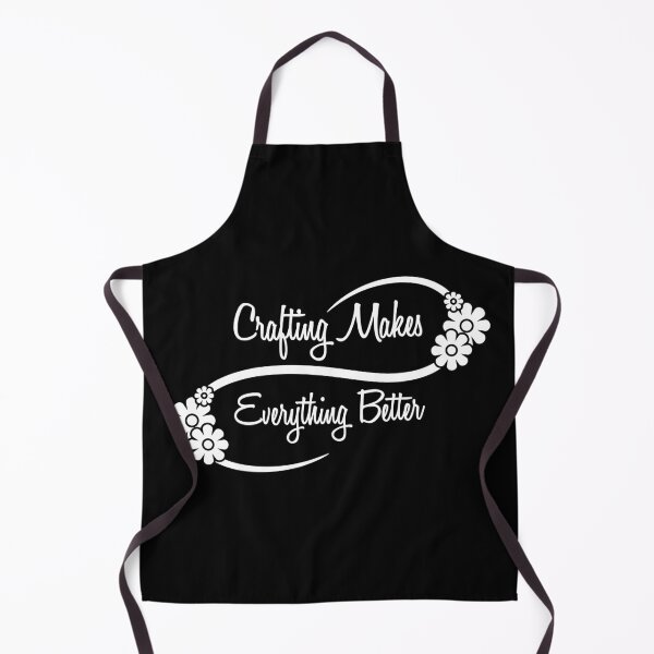 Item preview, Crafting makes Everything Better | Black background designed and sold by Qestar.