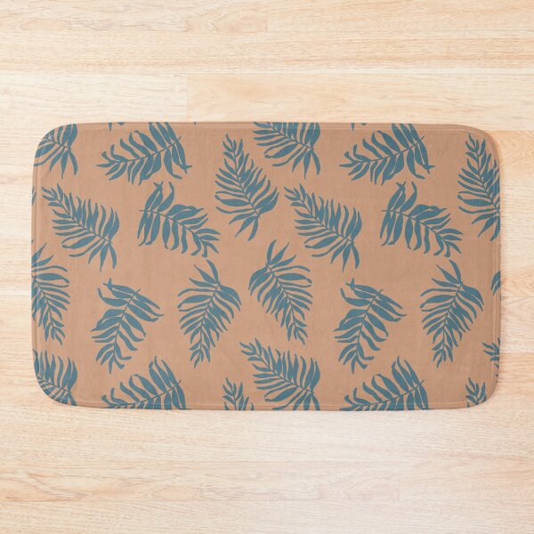 Item preview, Desert Palms in Blue and Sand designed and sold by CreatEVEdesign.