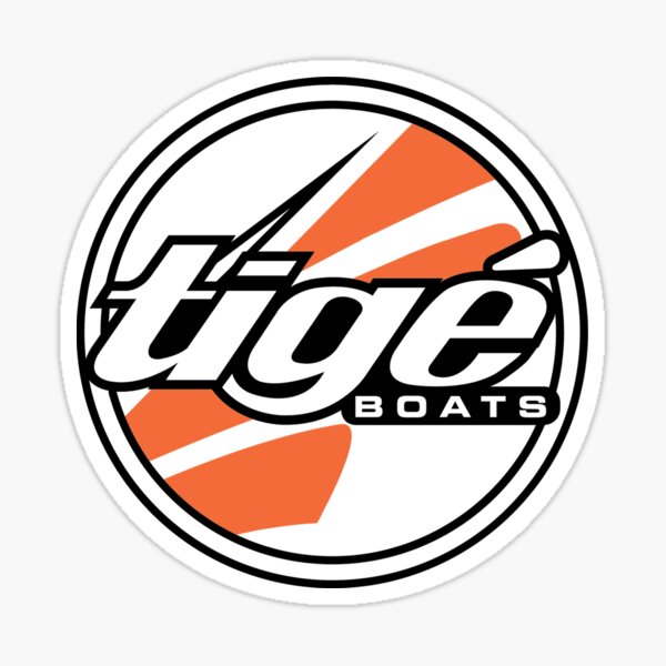 "Boat ApparelTige Boats" Sticker by clarencejole Redbubble