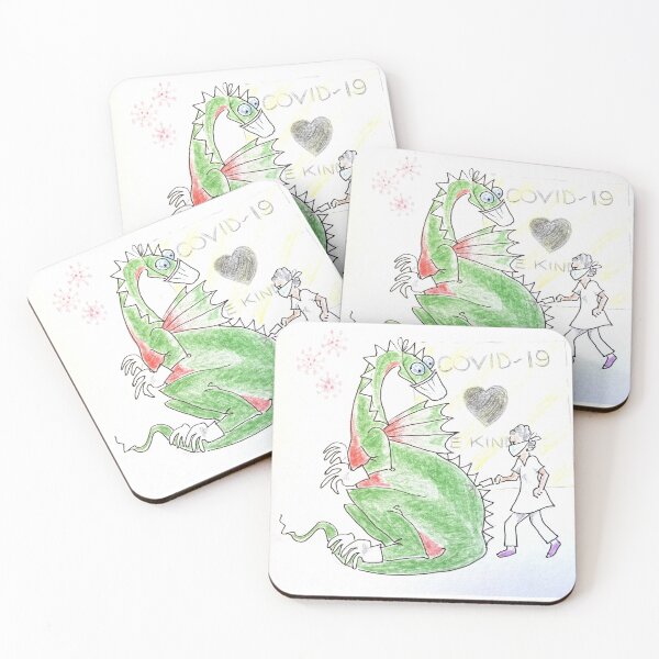 Item preview, Its tough being a dragon during covid times designed and sold by Wilma White.