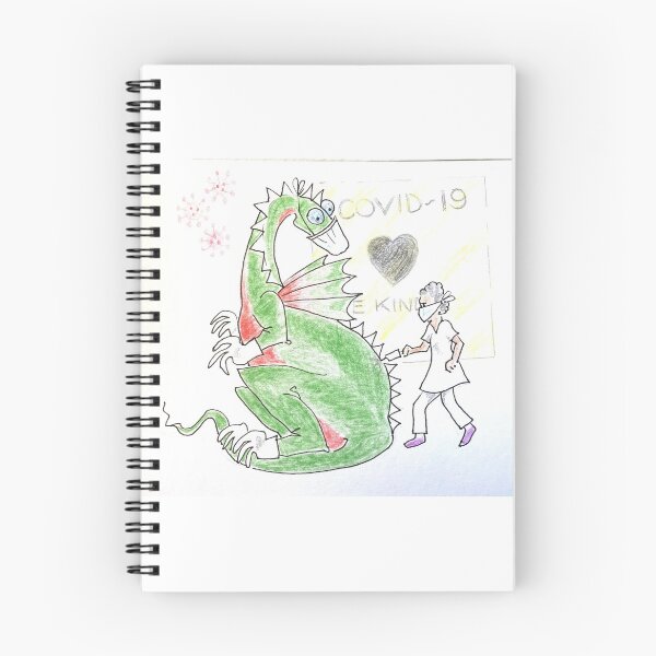 Item preview, Its tough being a dragon during covid times designed and sold by Wilma White.