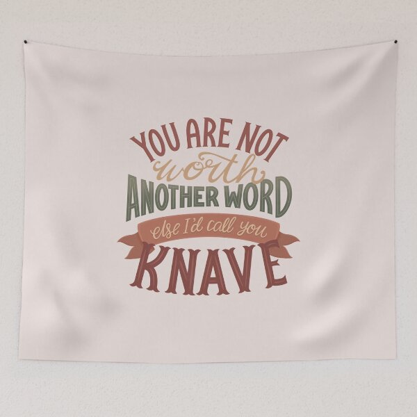 Aperçu de l'œuvre Shakespeare Insult - Call You Knave - Citation seulement créée et vendue par Kit Cronk.
