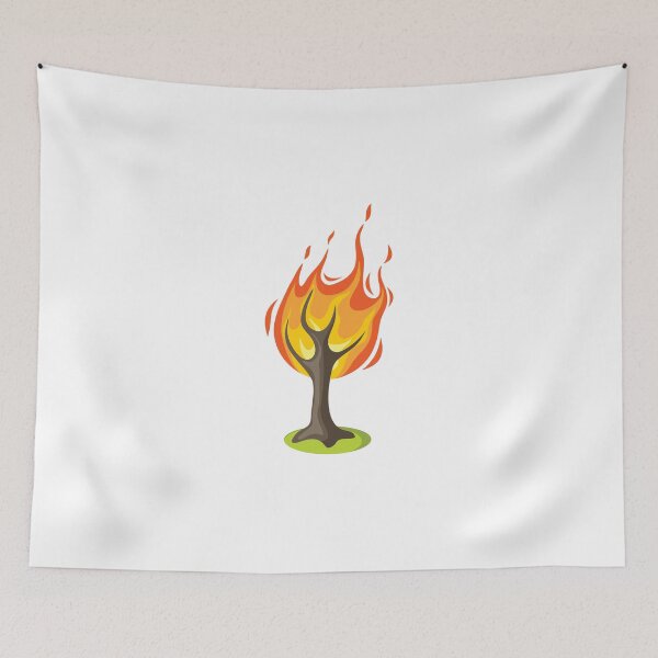 Item preview, Burning tree designed and sold by binti163.