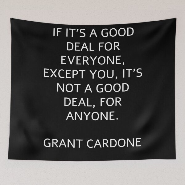 Item preview, Grant Cardone quote designed and sold by Teodor Tashev.