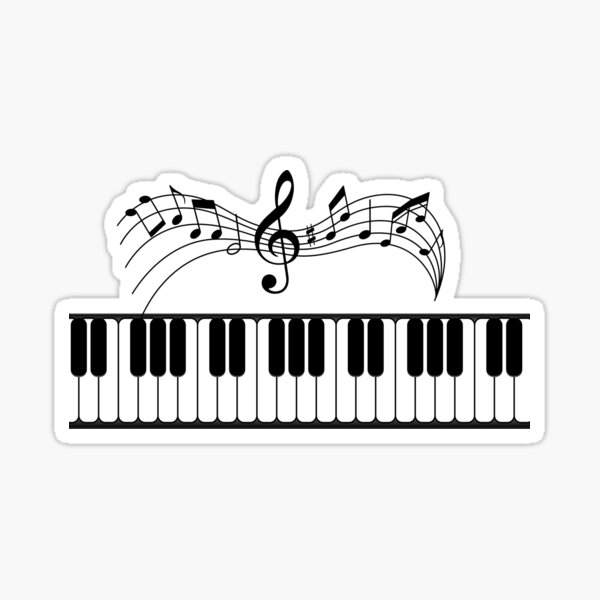 DIGITAL PRINTABLE Piano Keyboard Stickers For Beginners, Piano Educational  Stickers, Piano Stickers