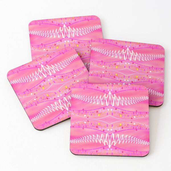 Item preview, Bright Musical Harps on Rose Pink designed and sold by Only1helen.