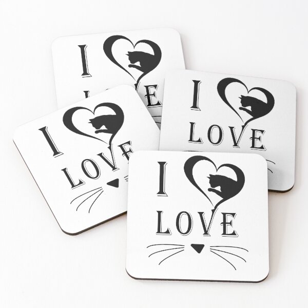 Item preview, I love Black Cats  designed and sold by Donaatelle.