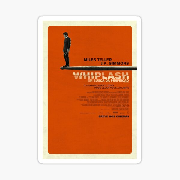 "Whiplash Movie Film Poster" Sticker For Sale By Fairweather-er | Redbubble