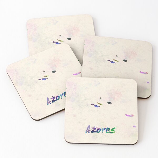 Item preview, Azores map in watercolor designed and sold by paulrommer.