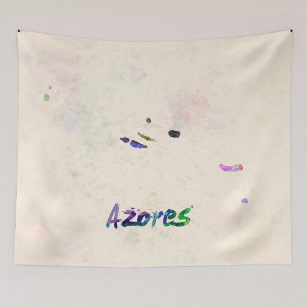 Item preview, Azores map in watercolor designed and sold by paulrommer.