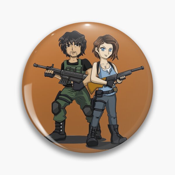 Item preview, RE3 Remake Jill & Carlos designed and sold by littlebearart.