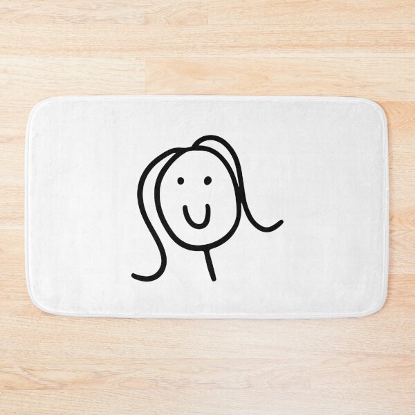 Item preview, Smiling Girl Doodle designed and sold by Foodoze Clothing.