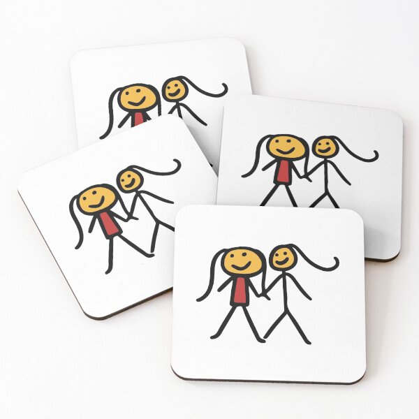 Item preview, Girls Holding Hands Doodle designed and sold by Foodoze Clothing.