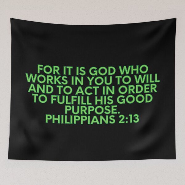 Item preview, Bible Verse Philippians 2:13 designed and sold by Prayingwarrior.