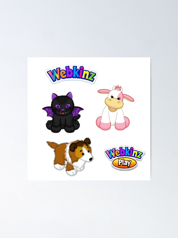 Webkinz Sticker Pack Poster By Klaredesteen Redbubble