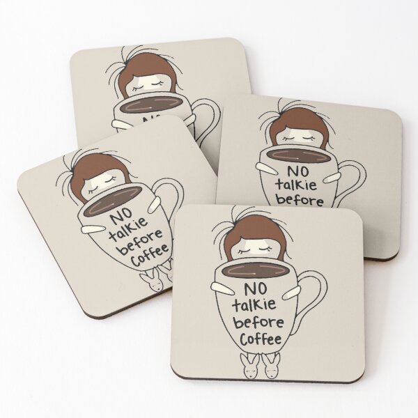 Item preview, No talkie before Coffee designed and sold by midoo2000.