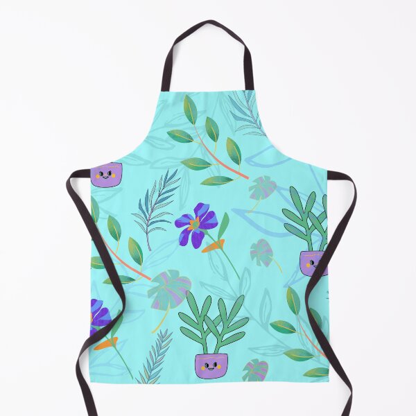 Item preview, Tropic leaves and flowers (light blue) designed and sold by ojasha.