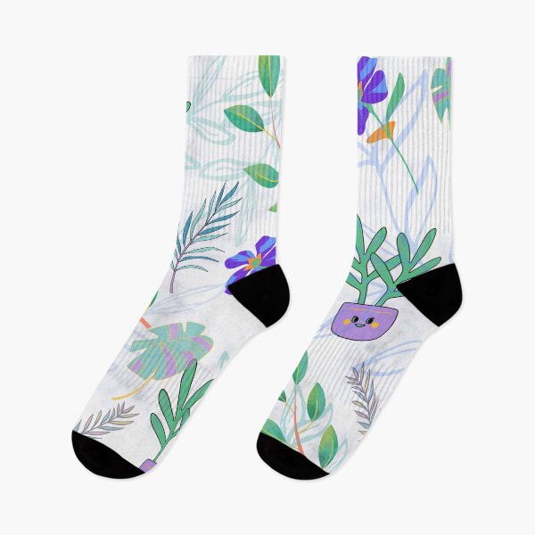 Item preview, Tropic leaves and flowers (white) designed and sold by ojasha.