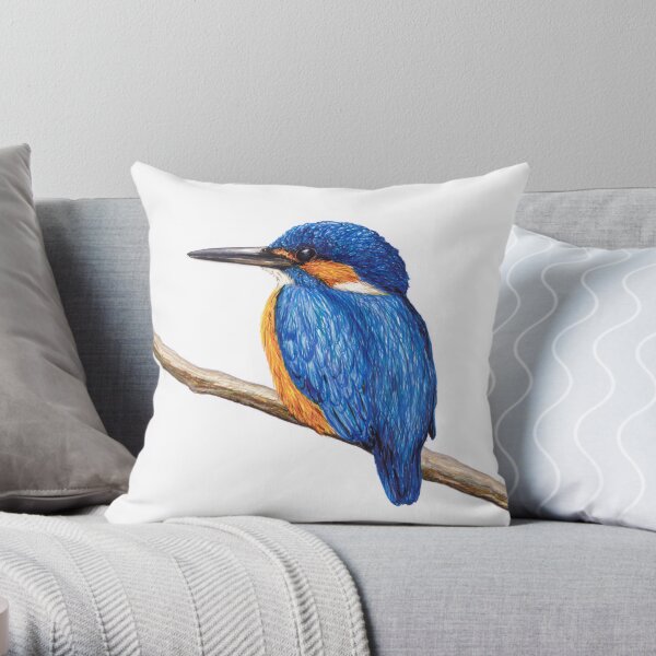 Kingfisher Throw Pillow