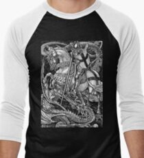 St George and the Dragon Men's Baseball ¾ T-Shirt