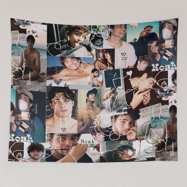 Item preview, Line art picture collage of Noah Centineo designed and sold by MNCO.