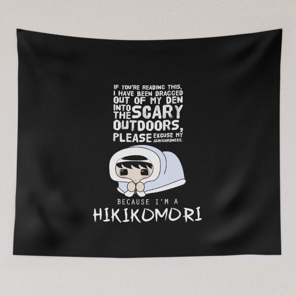 Item preview, Japanese Cute Funny Design - Hikikomori designed and sold by WaGoods.
