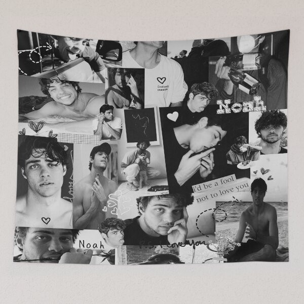 Item preview, Cute dreamy Noah Centineo picture collage - black and white designed and sold by MNCO.