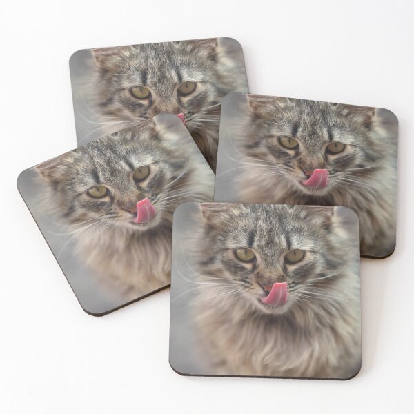 Item preview, Portrait of cute fluffy cat designed and sold by olena2552.