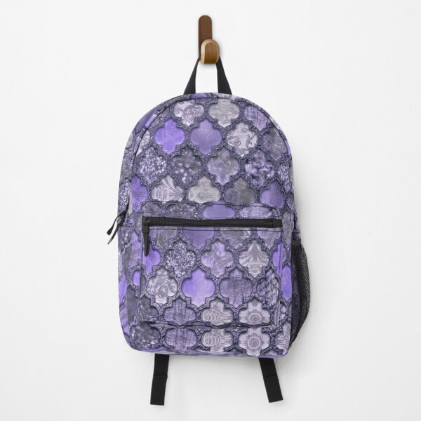 Item preview, Purple Shabby Chic Moroccan Tiles Faded Bohemian Luxury From The Sultans Palace Pastel Teal designed and sold by artsandsoul.