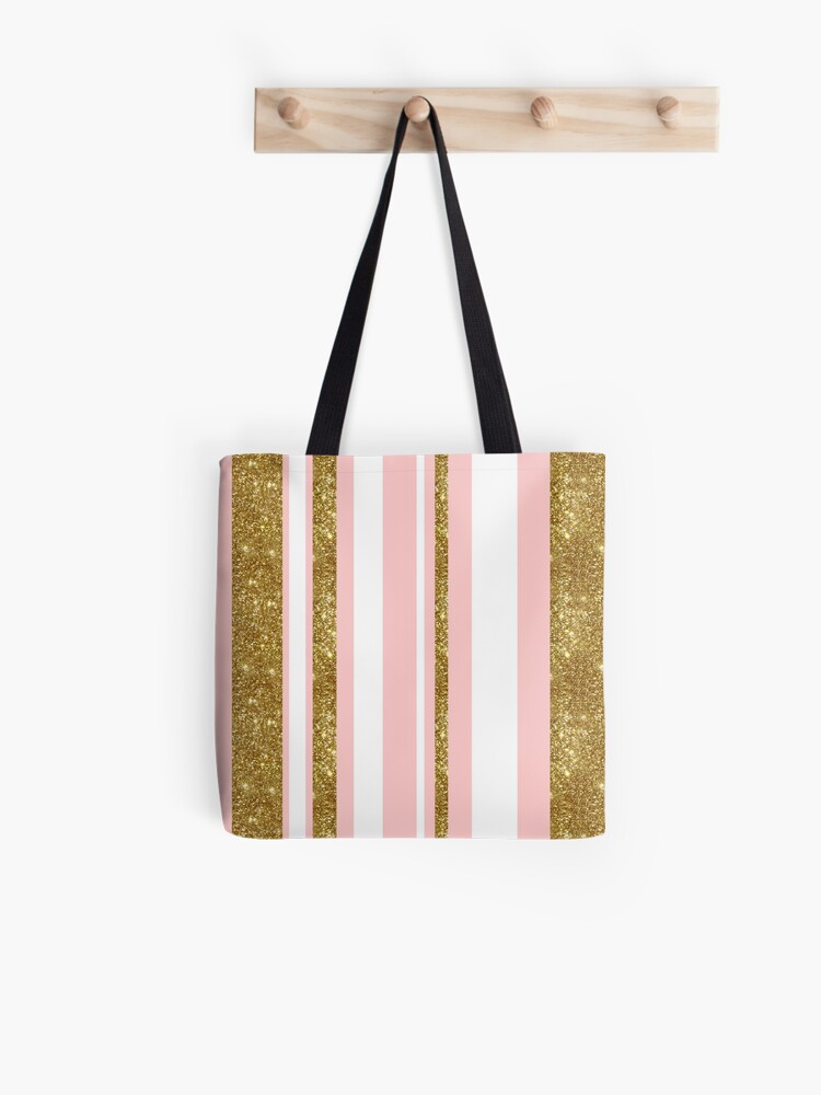 pink gold bag