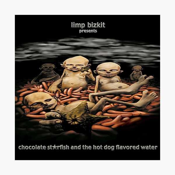 Chocolate starfish and the hot dog flavored water