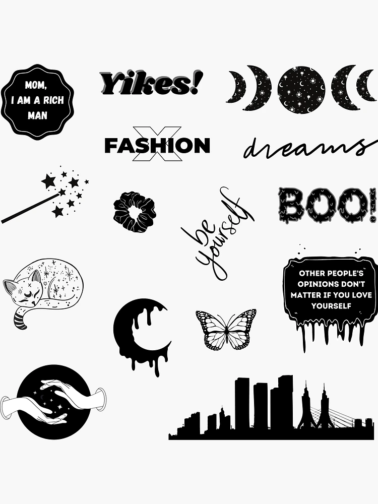 Black Aesthetic Stickers – Stickerdise