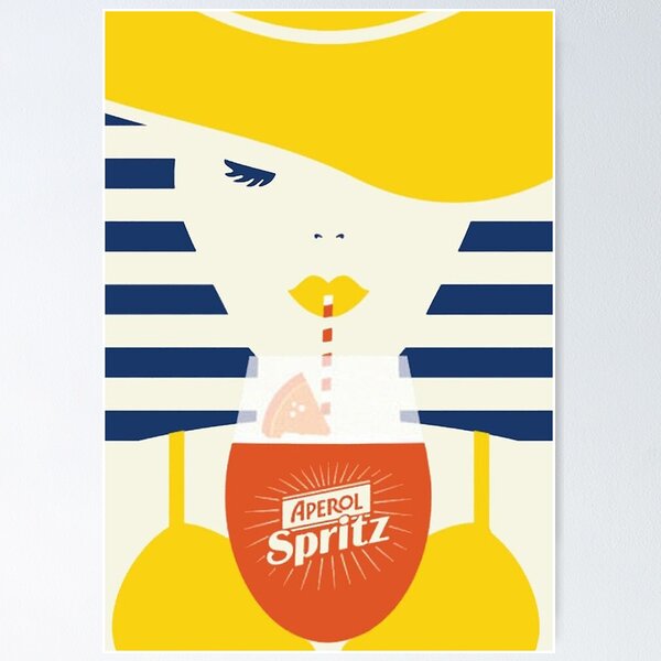 POSTER APEROL: Stampa artistica vintage alcol rossa – Pimlico Prints