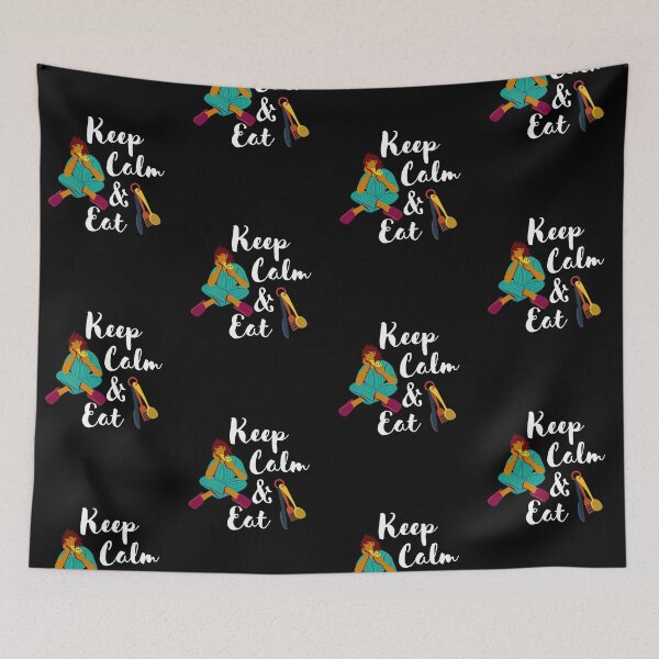 Item preview, Keep Calm and Eat designed and sold by Preety Padhiyar.