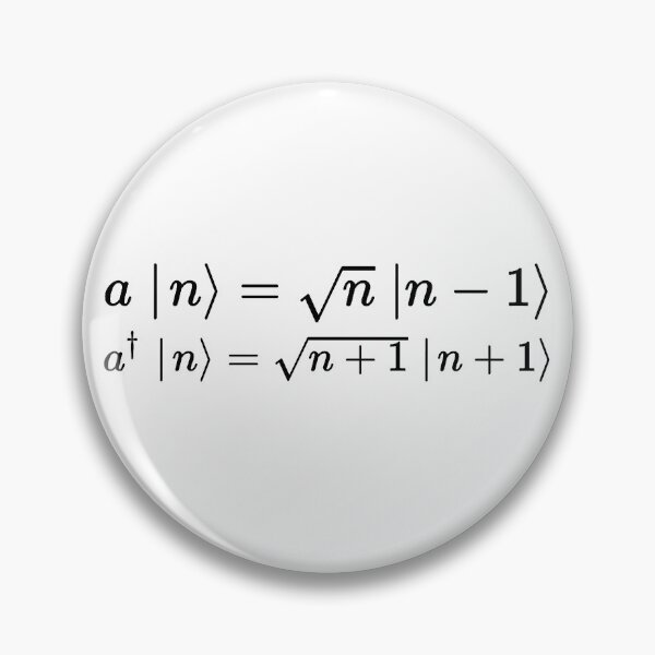 Item preview, creation and annihilation operators, quantum physics designed and sold by NoetherSym.