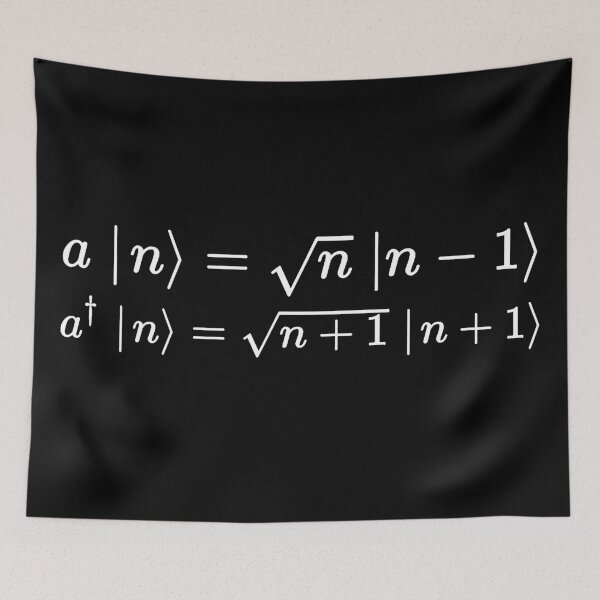 Item preview, creation and annihilation operators, quantum physics designed and sold by NoetherSym.
