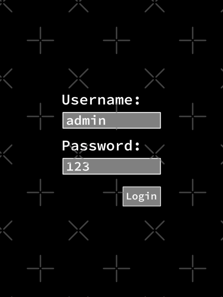 Thumbnail 4 of 4, iPhone Case, Login Form, Username Admin Password 123, Software Developer, Software Engineer, Computer Science, Programmer, Programming Humor designed and sold by Max-Wear.
