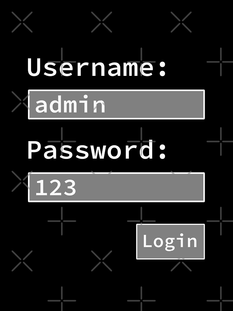 Thumbnail 3 of 3, Scarf, Login Form, Username Admin Password 123, Software Developer, Software Engineer, Computer Science, Programmer, Programming Humor designed and sold by Max-Wear.