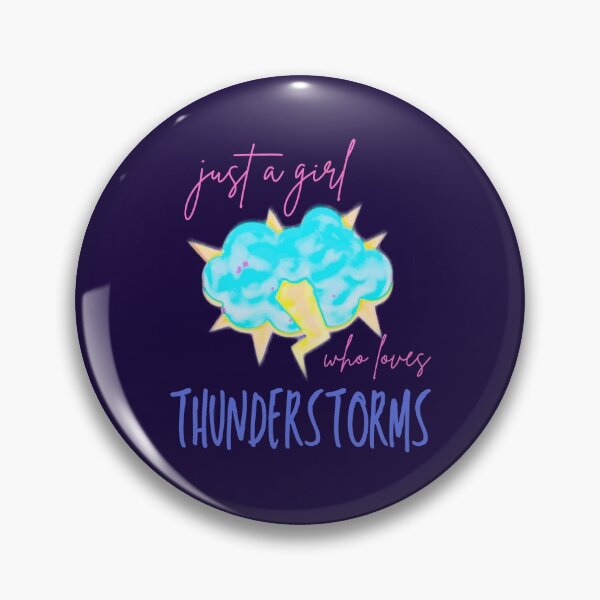 Item preview, Just a Girl who loves Thunderstorms  designed and sold by DesignsofNote.