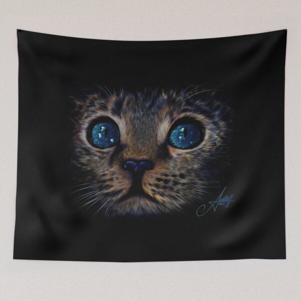 Item preview, Galaxy eyes cat designed and sold by astridvdh.